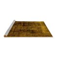 thumbnail image 2 of Ahgly Company Machine Washable Indoor Rectangle Persian Yellow Bohemian Area Rugs, 6' x 9', 2 of 4