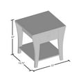 thumbnail image 4 of Home Square Ami Transitional Wood Storage End Table in Gray - Set of 2, 4 of 8