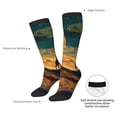 thumbnail image 4 of Fuzoiu Sunset Desert Journey Print Adult Stockings,Crew Socks,Unisex Fashion Socks, Casual Sports Socks,Comfortable Crew Socks for Everyday Wear and Sports, 4 of 6