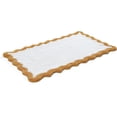thumbnail image 3 of Cotton Scalloped Bathmat with Antiskid 20"x32" Mustard – 100% Cotton Scalloped Bath Mat, Anti‑Skid, Soft & Absorbent Bathroom Rug for Shower, Tub & Entryway, 3 of 5