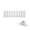 19.7" x 6.3", variant on 19.7" x 5.1" White Plastic Picket Fence, Decorative Garden Fence with 1 Base – for Lawn, Flower Beds, Tree Borders, Indoor & Outdoor Landscape Edging, 1pc