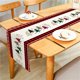 thumbnail image 1 of Christmas Reindeers Santa Red Black Buffalo Check Decorative Table Runner for Home Dining Table Festival Party Multiple Size, 1 of 4