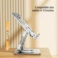 thumbnail image 4 of Gifts for Men Qwtwty Tablet And Cell Phone Desktop Stand with Rotating Base Foldable And Liftable Aluminum Stand Universal Support for Inches Tablets And Mobile Phones, 4 of 7
