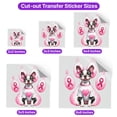 thumbnail image 5 of Faith Love Hope Boston Terrier Breast Cancer Awareness Survivor Cutout Transfer Sticker Gentleman Dog Lover Gifts Transparent Decal Art Decor - 02017, 5 of 5
