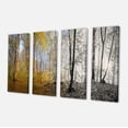 thumbnail image 2 of Yellow Morning in Forest Panorama - Landscape Canvas Art Print, 2 of 3