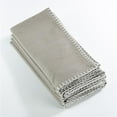 thumbnail image 1 of Serviette Carrée 20 Po. Design Cousu, Gris - Ensemble de 4, 1 of 1