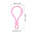 thumbnail image 2 of Unique Bargains Plastic Lobster Clasps, Claw Snap Hooks for Keychains DIY Pink, 24Pack, 2 of 7