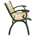 thumbnail image 3 of vidaXL Patio Bench 48.4" Cast Iron and Solid Firwood, 3 of 5