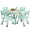 Lake blue, variant on Kojooin Kids Table and Chairs Set, Height Adjustable Desk with 4 Seats for Ages 2-10,Arts & Crafts Table