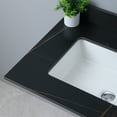 thumbnail image 5 of Leavader 31 Inches Black and Gold Sintered Stone Bathroom Vanity Top with Ceramic Basin and Backsplash - Single Faucet Hole, Cabinet Not Included, 5 of 8