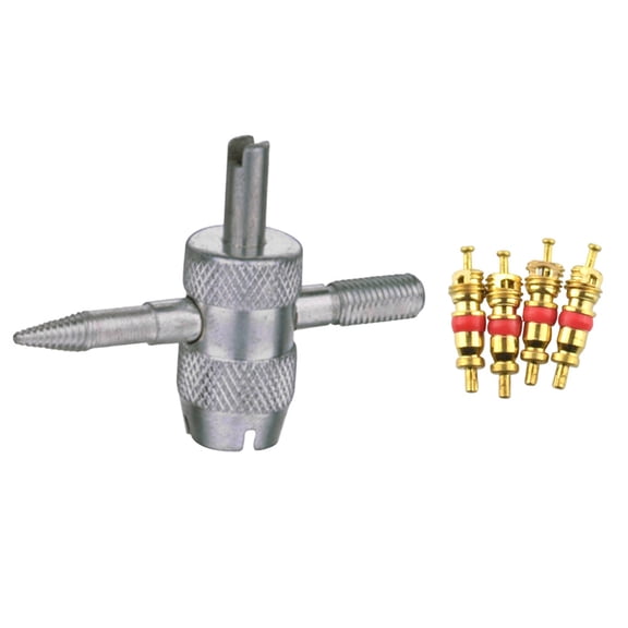 Masteelf 4 in Motorcycle Tire Spoons Valve Core Removal Tool