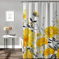 thumbnail image 2 of Orinice Yellow chrysanthemum shower curtain 60x72, 2 of 7