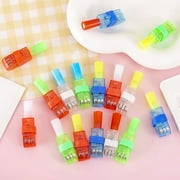 LED Finger Lights Projection Party Favors | 8 Pack Multicolor Luminous Strap-On Mini Flashlights | 12 Hour Battery Life | Rubber Straps for Secure Fit | Great for Events, Camping, Night Activities