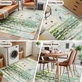 thumbnail image 5 of Spring Green Leaves Area Rugs 2.7'x5', Washable Small Throw Rugs for Kitchen Bedroom, Japanese Koi Fish Birds Vintage Indoor Outdoor Rug Non-Slip Low Pile Carpet Runner Reversible Floor Mats, 5 of 8