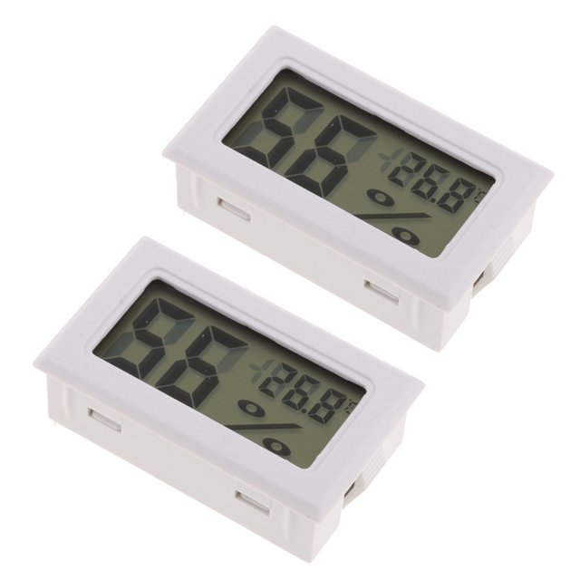 2x Termómetro Digital Higrómetro Medición De Temperatura -50 ℃ ~ 70 ℃ Herramientas Manuales Fontanería SM SunniMix Termómetro digital LCD