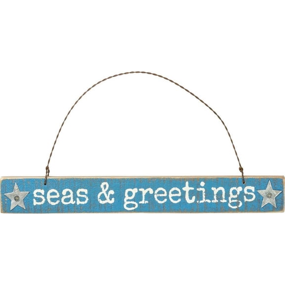 Primitives by Kathy Seas and Greetings Hanging Ornament