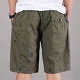 thumbnail image 4 of Ceisia Men's Printed Casual Sports Shorts Summer Loose Straight-Leg 5-Inch Shorts with All-Over Print Army Green XXXL Gifts, 4 of 6