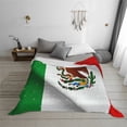 thumbnail image 6 of Mexican Flag Independence Day Warm Cozy Plush Throw Blanket for Couch Bed Sofa 60"x50", 6 of 7