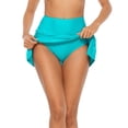 thumbnail image 2 of Women Swim Skirt Drawstrings Sides Swim Shorts Bathing Suit Skirted Swimsuit Bottom, 2 of 3