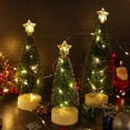 thumbnail image 5 of Vikakiooze 2023 Christmas Tree Lights, 3PCS Christmas Decoration Mini Christmas Tree Lights, Home Decorations, Luminous Cedar LED, 5 of 6