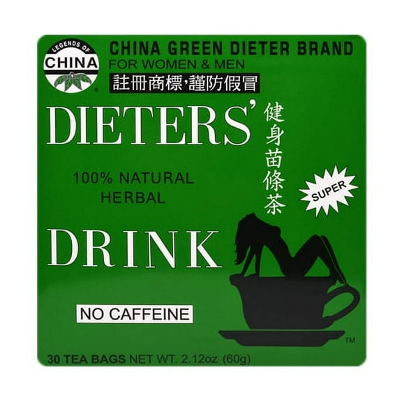 Uncle Lees Tea Dieters Drink Herbal Tea 100% Natural, No Caffeine - 18 Tea Bags