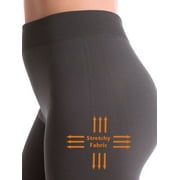 Kuda Moda 5-Pack Fleece Lined Leggings for Women Winter Warm Thermal Full Length Leggings