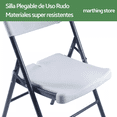 thumbnail image 3 of Set De 10 Sillas Plegables De Plastico Blancas Calibre .20 para Jardin Fiestas Eventos Marthing, 3 of 4