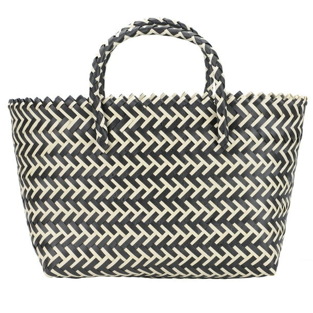 WORGEOUS Bolso de 1 PC bolsas de plástico con bolsas de rayas de moda Bolsa de gran capacidad
