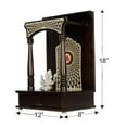 thumbnail image 3 of Wooden Temple For Home /Temple With LED Lights / Wall Hanging Pooja Temple /Pooja Chowki For Home / Pooja Mandap /Pooja Mandir For Home, 3 of 5