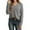 Grey, variant on Cute Clothes Women's Solid Color Sweatshirt Women's Casual Long Sleeve V Neck Sweatshirt Soft Ribbed Knit Pullover Tops For Everyday Wear Comfortable Stylish Basic Shirt