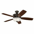 thumbnail image 5 of Ceiling Fan with Light Kit with Transitional Inspirations 19 inches Tall By 13.75 inches Wide-Burnished Antique Pewter Finish Bailey Street Home, 5 of 7