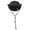 thumbnail image 1 of Twill Washed Hunting Hat w/ Cord- Black, Medium, 1 of 2