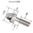 thumbnail image 1 of 1/4" a 3/8" Adaptador de montaje de tornillo de rosca macho a hembra montaje de tornillo de placa de trípode para soporte de luz de trípode de Flash de cámara Tan Jianjun unisex, 1 of 2