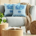 thumbnail image 5 of Ambesonne Blue Throw Pillow Cover 2 Pack, Balloons Nostalgic Party Art, 18", Sky Blue, 5 of 7