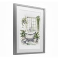 thumbnail image 2 of Stupell Industries Tropical Lush Greenery Bathtub & Window Gray Framed Print Under Glass, 13 x 16, by Lettered and Lined, 2 of 8