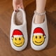 thumbnail image 3 of Cartoon Christmas Deer Print Slippers, Slip On Round Toe Non-slip Fuzzy Warm Home Slippers, Plush Cozy Indoor Shoes, 3 of 4