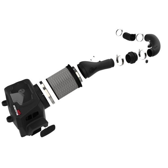 Advanced FLOW Engineering Prise d'Air Froide 50-70070D Momentum GT Pro DRY S; Plastique Moulé Noir; Filtre Pro DRY S Gris; avec Boîte à Air