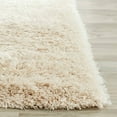 thumbnail image 5 of SAFAVIEH Charlotte Solid Plush Shag Area Rug, Ivory, 9' x 12', 5 of 5
