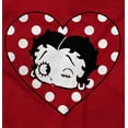 thumbnail image 2 of Betty Boop Wink and a Kiss Polka Dots Women's T Shirt Ladies Tee Brisco Brands S, 2 of 2