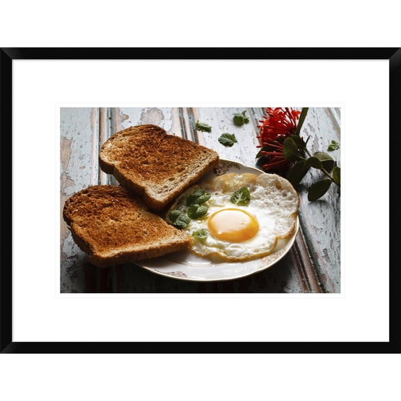 Global Gallery Luiz Laercio 'Fried Egg' Framed Wall Art