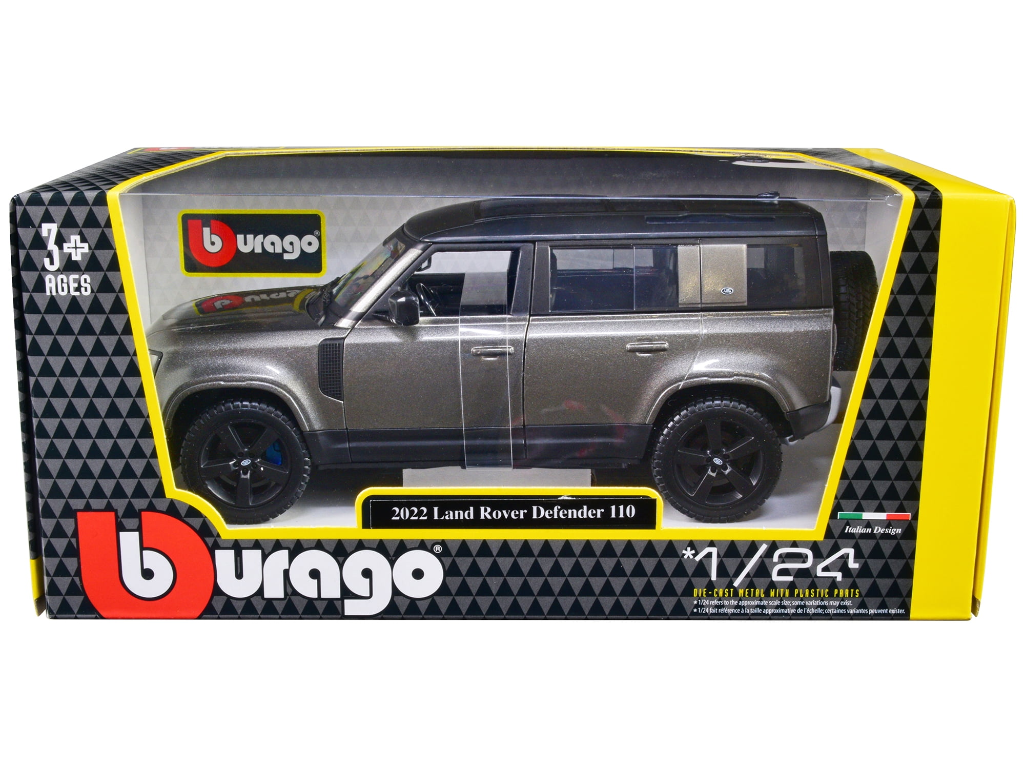 Bburago 2022 Land Rover Defender 110 Diecast Model Car, Dark