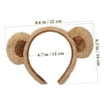 thumbnail image 2 of Adorable Brown Bear Soft Ears Headband for Stylish Girls and Women Accessory for and Party Celebrations 3PCS, 2 of 8
