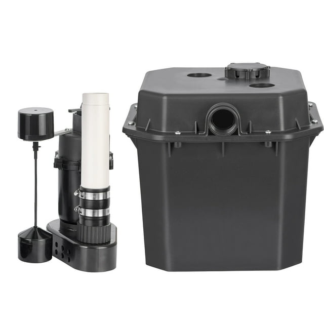 KFFKFF Utility Sink Pump Laundry Sink Drain Pump System 1/2 HP 3500 GPH 28ft Head