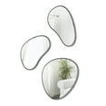 thumbnail image 6 of Umbra Hubba Pebble Wall Mirrors Set of 3 Irregular 12x10" 11x7" Titanium Grey, 6 of 7