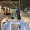 thumbnail image 2 of Gorra de béisbol de malla con lentejuelas de colores para mujer, gorra de béisbol de calle de moda, gorra de sol de verano transpirable de malla para primavera y otoño, 2 of 6