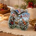 thumbnail image 2 of Clearance Gunhay Christmas Ornament 2026, USA 250th Anniversary Christmas Ornament Patriotic Christmas Acrylic Tree Keepsake 1776–2026 for Family, Eagle Shield, 2 of 7