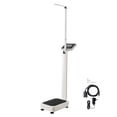 thumbnail image 1 of Báscula médica digital VEVOR, báscula médica profesional para peso y altura, báscula médica multifunción con tallímetro integrado, 2 unidades (kg/lb), IMC para gimnasios en casa, hospitales, capacidad, 1 of 5