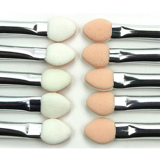 Sombra de ojos, regalos para mujeres, 10 piezas de maquillaje, pincel delineador de ojos de doble punta, herramienta aplicadora de esponja, varilla esponjosa