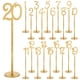 thumbnail image 5 of Números de mesa, tarjetas de número de mesa, centro de mesa de madera, letreros de mesa, tarjetas de lugar, 20 piezas dorado, 5 of 9