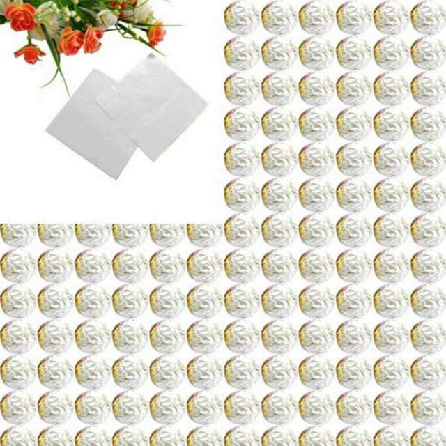 fastboy 100 Pcs Carrés en Aluminium Colorés pour Bonbons Chocolat Sucettes